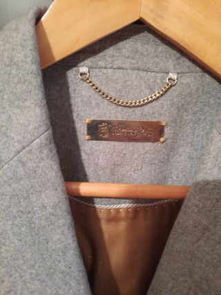 Americana Massimo Dutti acolchada gris