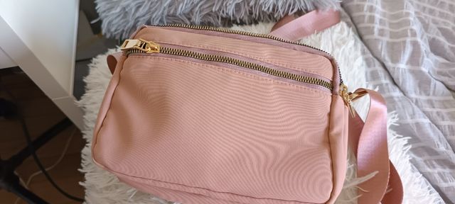 Bolso bandolera rosa palo