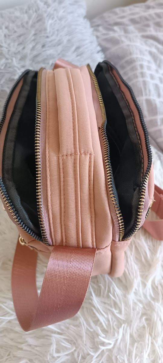 Bolso bandolera rosa palo