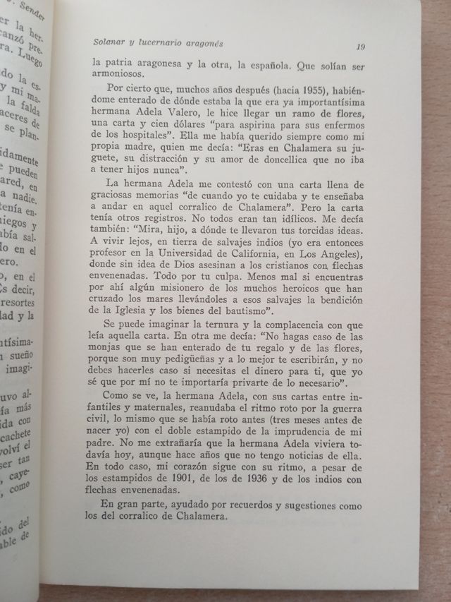 Solanar y Lucernario Aragonés. Ramón J. Sender.
