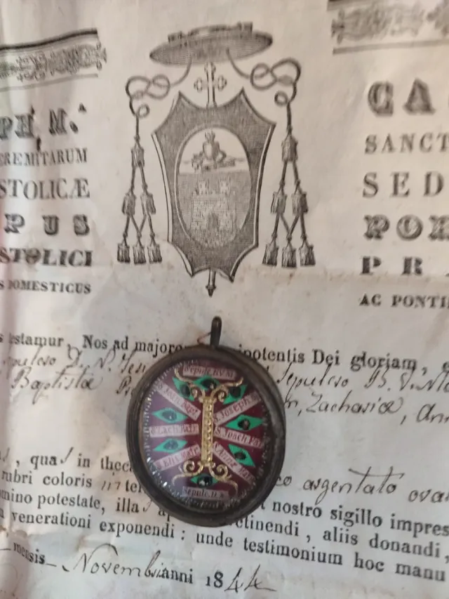 Relicario Santo Sepulcro + 6 Santos