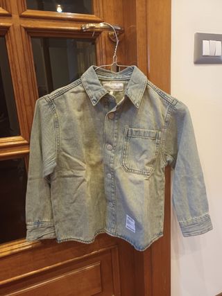 Camicia jeans bimbo 6-7 anni