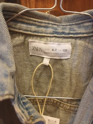 Camicia jeans bimbo 6-7 anni