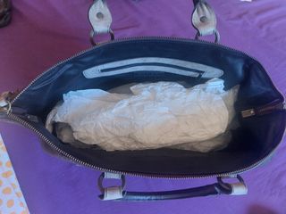 Bolso de mano marrón