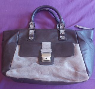 Bolso de mano marrón