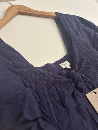 Vestido largo Pepe Jeans - azul marino