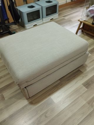 Puff cama Ikea Vallentuna beige