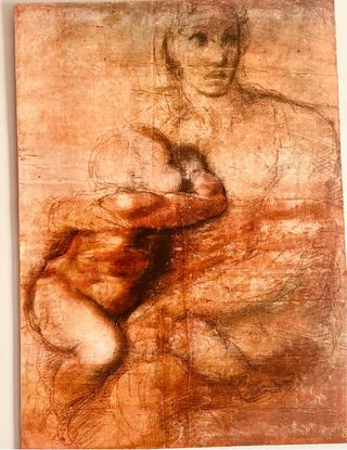 Cuadro Madonna con Niño - Dibujo