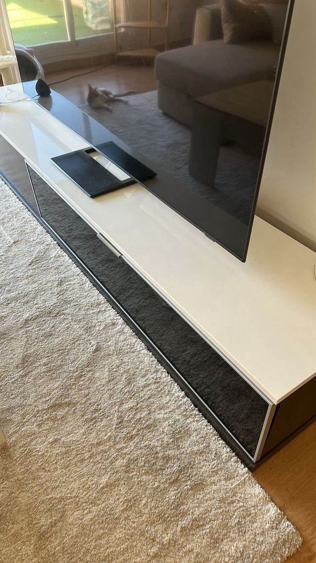 Muebles salón modulares blanco-negro