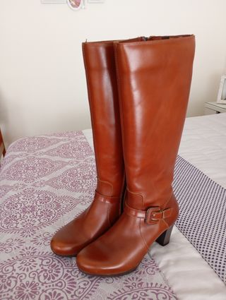 Botas Marrón Piel - Nº 36
