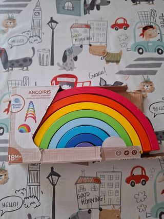 Arcoiris madera Mundo Diver
