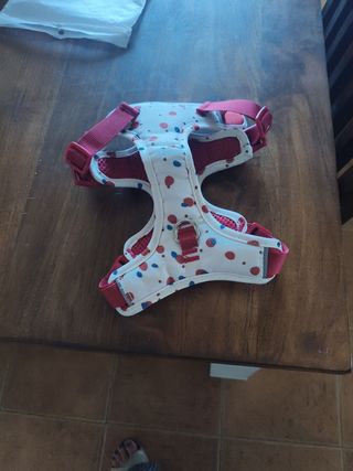 Arnés perro DINGKE - Rojo y Blanco