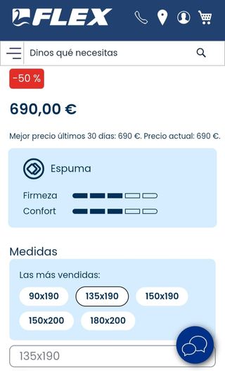 Colchón FLEX Garbi Visco