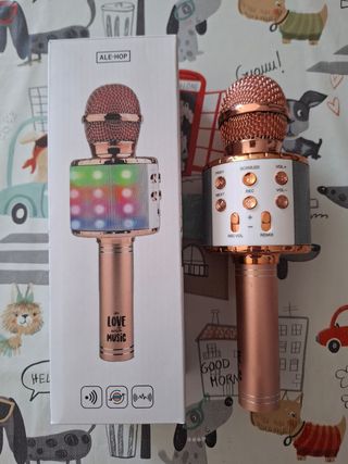 Micrófono Karaoke ALE-HOP Rosa Gold