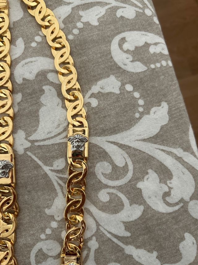 Cadena Versace Medusa - Oro laminado
