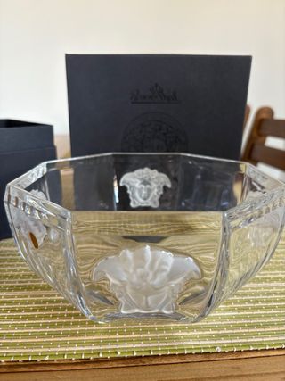 Cristalería Versace (4 vasos) y cubitera