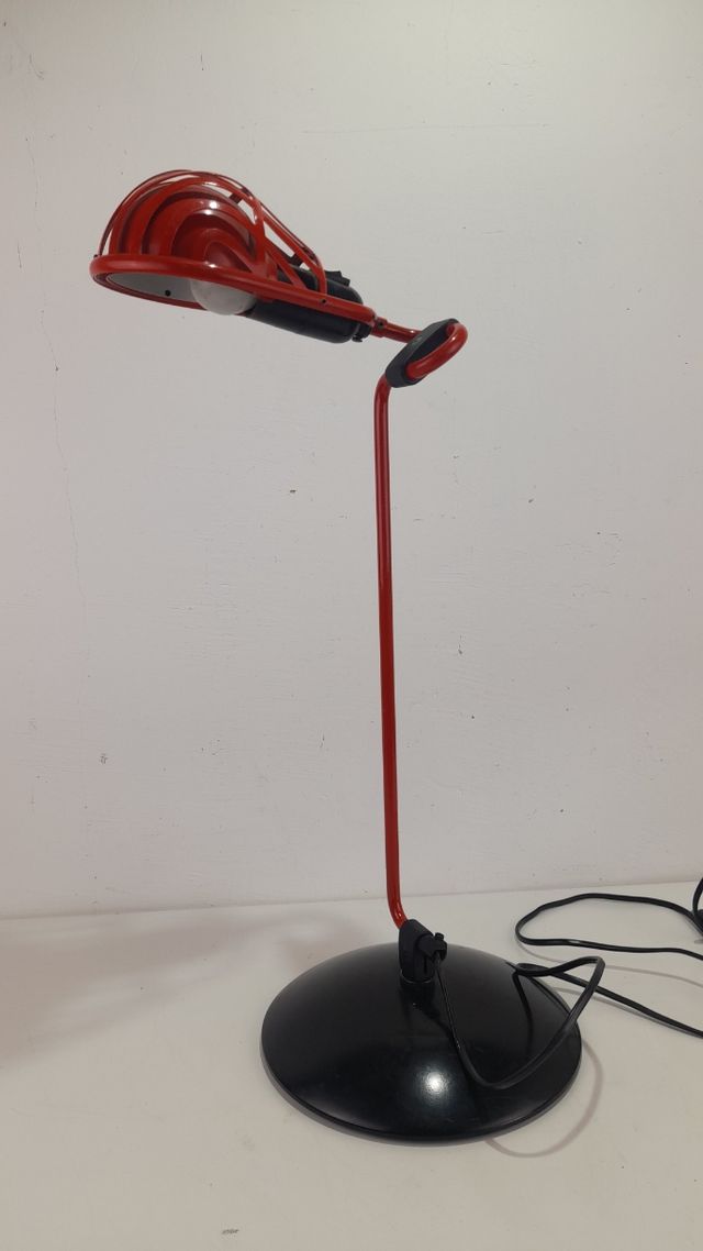 Lampada da scrivania Igloo vintage rossa