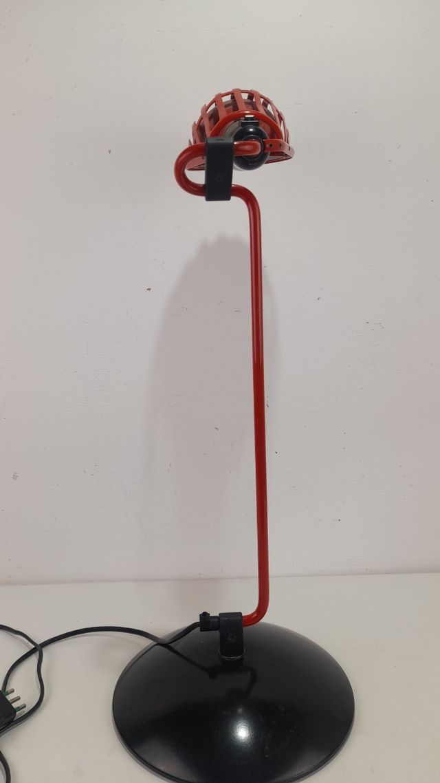 Lampada da scrivania Igloo vintage rossa
