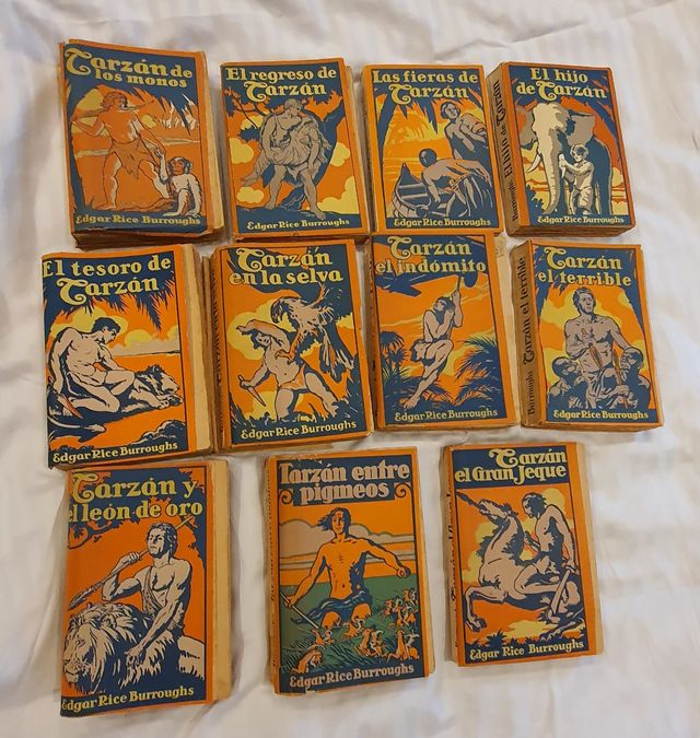 Colección completa de libros de Tarzan.