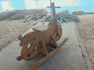 Moto balancín madera infantil