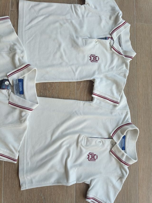 5 Polos uniforme Compañía María - Talla 1