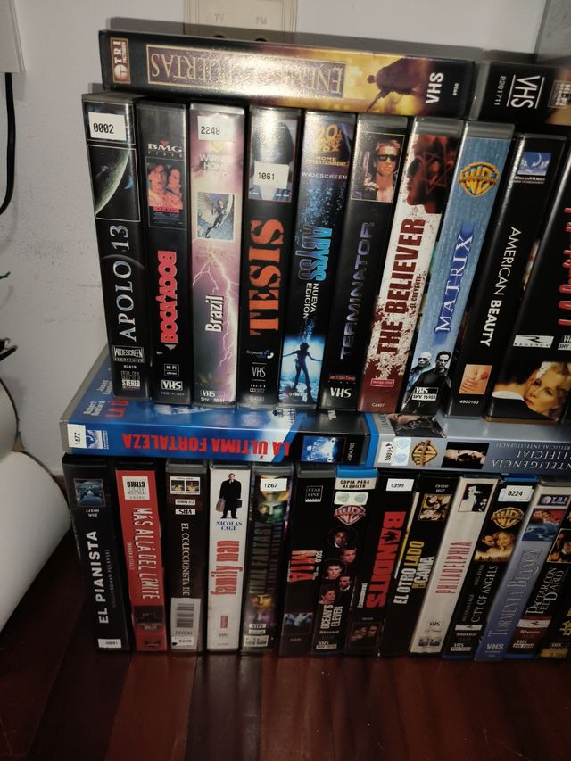 Collezione 126 film VHS: azione, teatro, ecc.