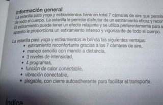 Esterilla yoga Beurer MG 280 estiramientos masaje 
