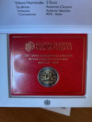 2€ Vaticano 2024 - Marconi & San Tommaso