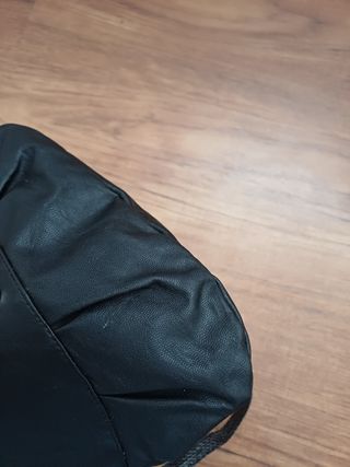 Bolso bandolera negro beige