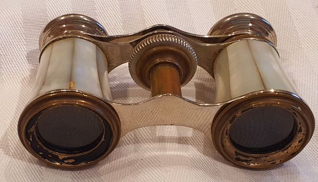 Prismáticos ópera nácar antiguos