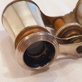 Prismáticos ópera nácar antiguos