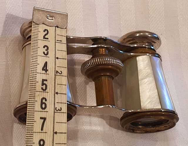 Prismáticos ópera nácar antiguos