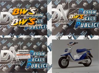 Decals Kit for Yamaha BW's - CW50  --  1988