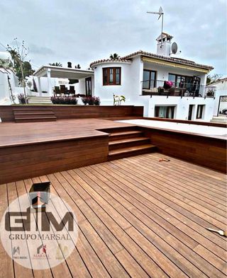 Tarima exterior madera teka