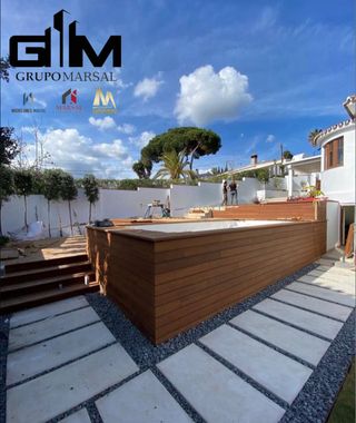 Tarima exterior madera teka