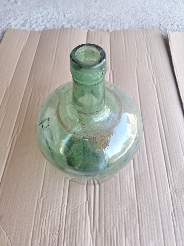Damajuana vidrio verde
