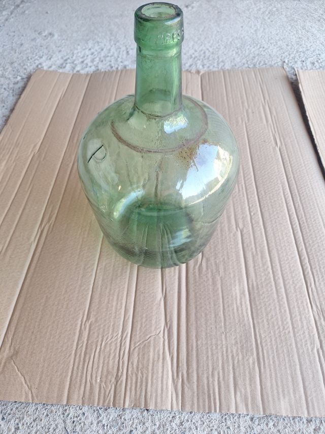 Damajuana vidrio verde