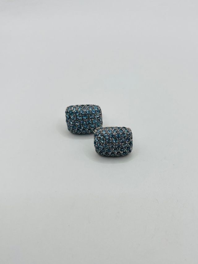 ¡¡PROMOZIONE!! ORECCHINI IN ORO BIANCO CON PIETRE BLU 18K