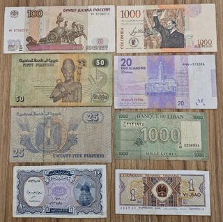 8 billetes del Mundo