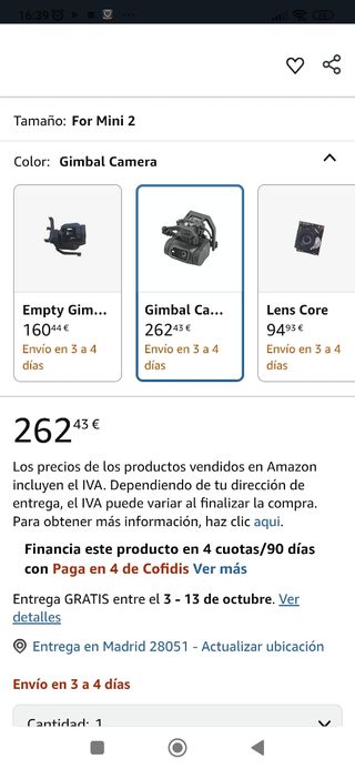 ZDANYA Gimbal para DJI Mini 2