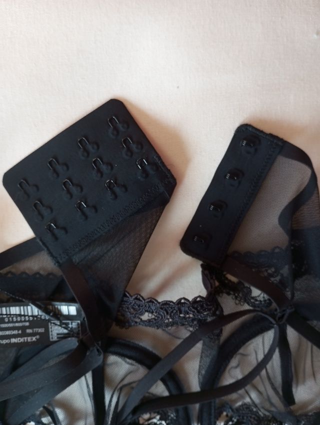 Sujetador negro encaje