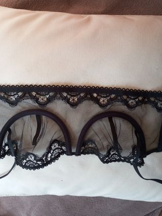 Sujetador negro encaje