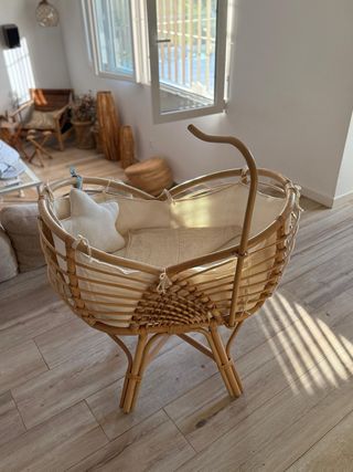 Cuna mimbre bebé - Rattan moises