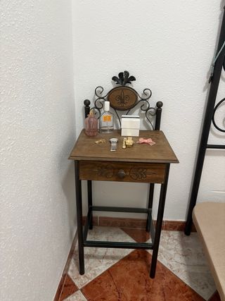Cabecero de hierro forja, base y lejas 105 