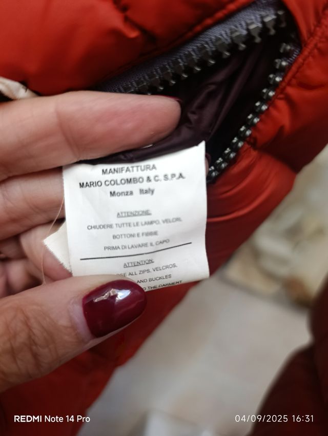 Piumino Colmar Originale color aragosta 