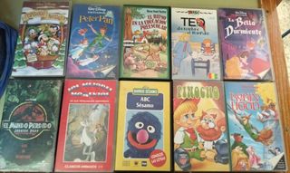 VHS infantiles - clásicos animados