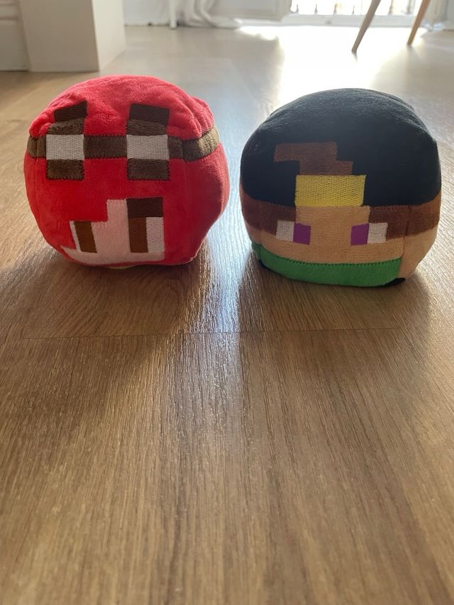 2 Peluches Minecraft