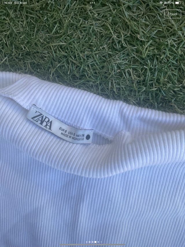 Vestito lungo Zara - blu e marrone