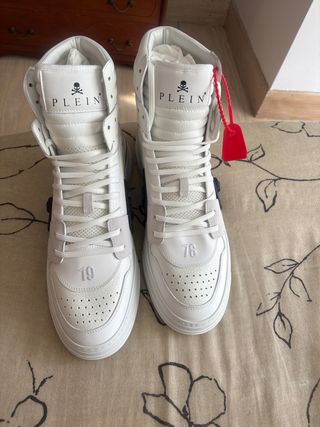 Botas Philipp Plein altas blancas
