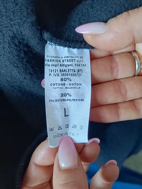 Felpa con stampa orsetto - nera